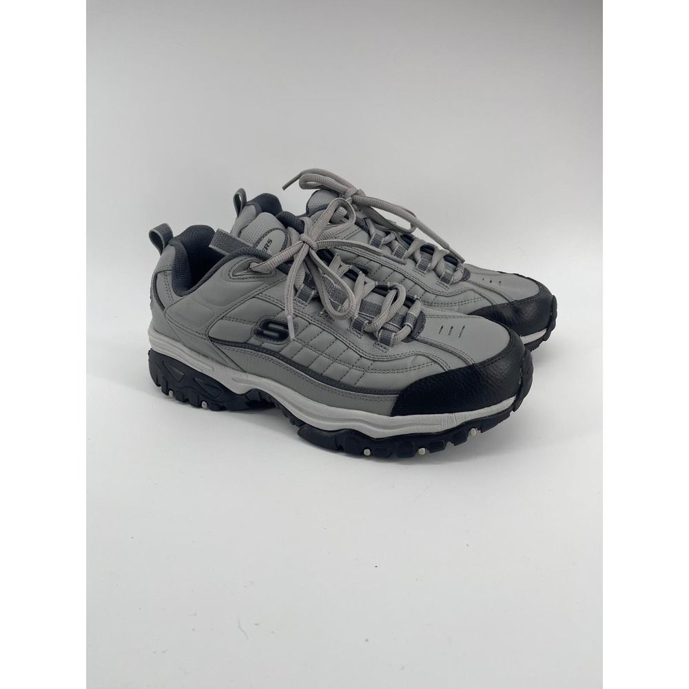 Skechers After Burn M Fit Gray Black Wide Fit Sneakers 50081EW Mens 11.5 EW